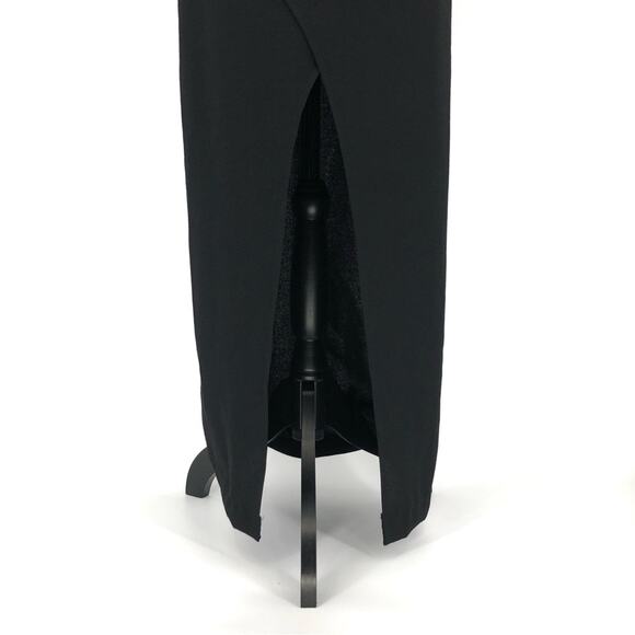 BCBGMAXAZRIA Kauri One Shoulder Cutout Gown Black 2 - Picture 6 of 14